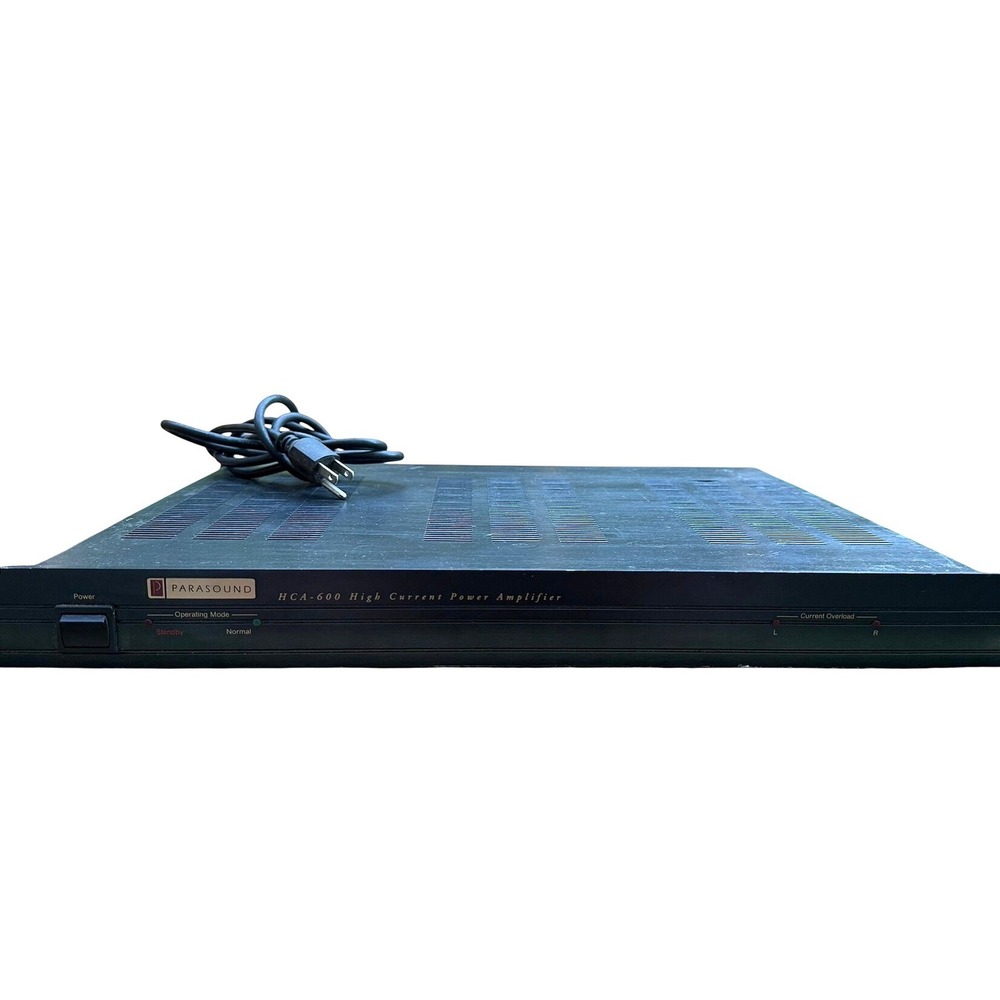 Tested Parasound HCA-600 High Current Power Amplifier Stereo Mono Bridgeable Amp